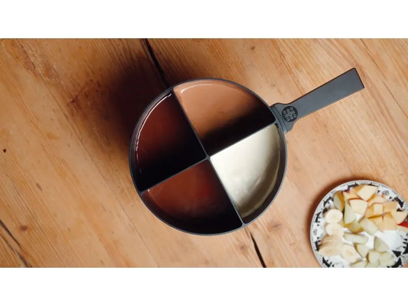 4Fondue Fondue-Caquelon Rot