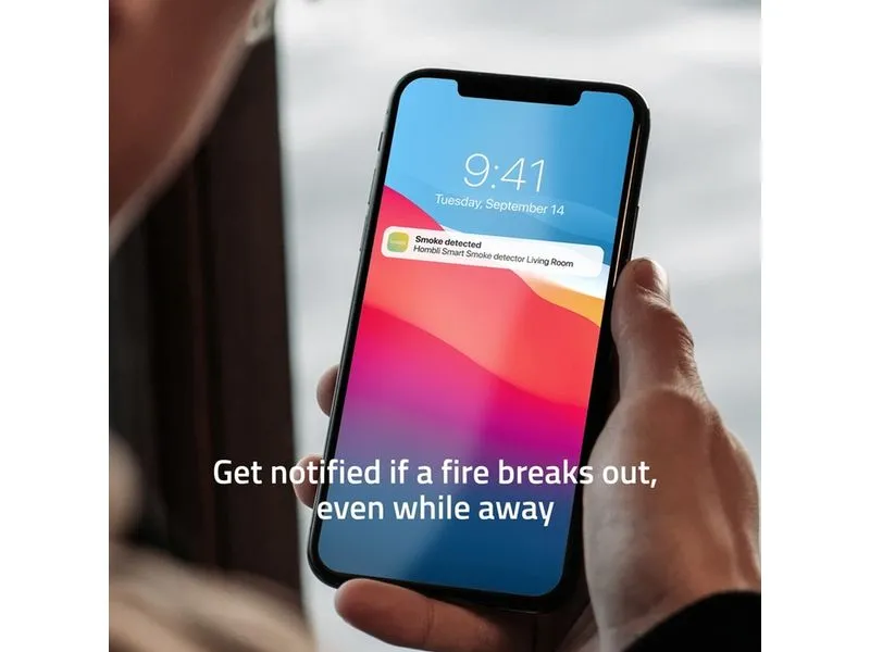 hombli Smart Smoke Detector 2+1 - weiss