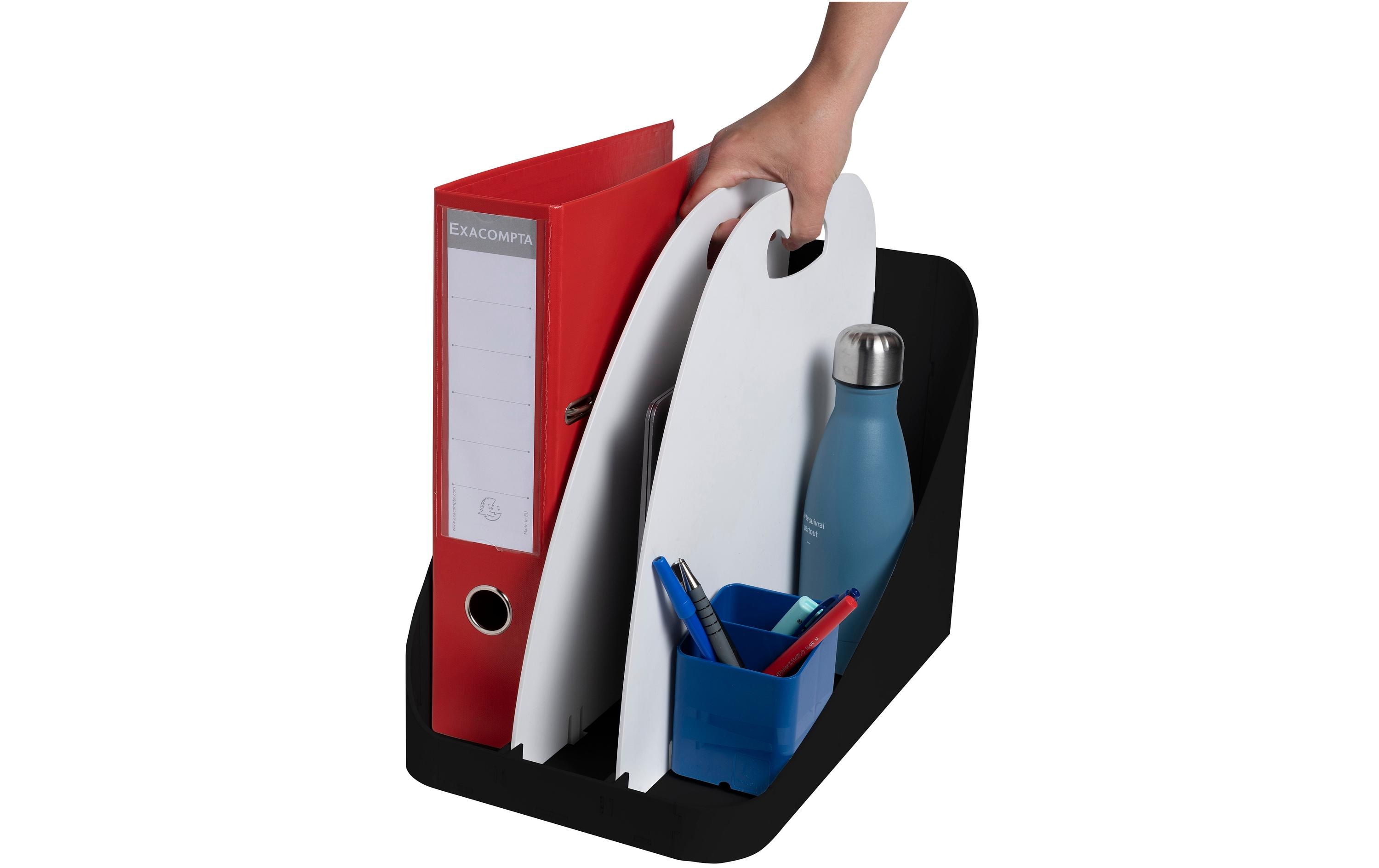 Exacompta Ablagekorb Office Flex Box Schwarz / Hellgrau Exacompta Ablagekorb Office Flex Box Schwarz / Hellgrau