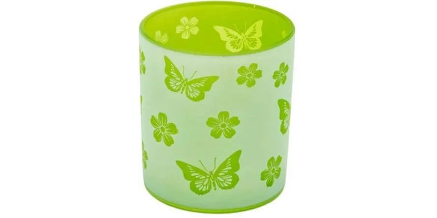CHALET Windlicht Butterfly 10 cm, Grün CHALET Windlicht Butterfly 10 cm, Grün