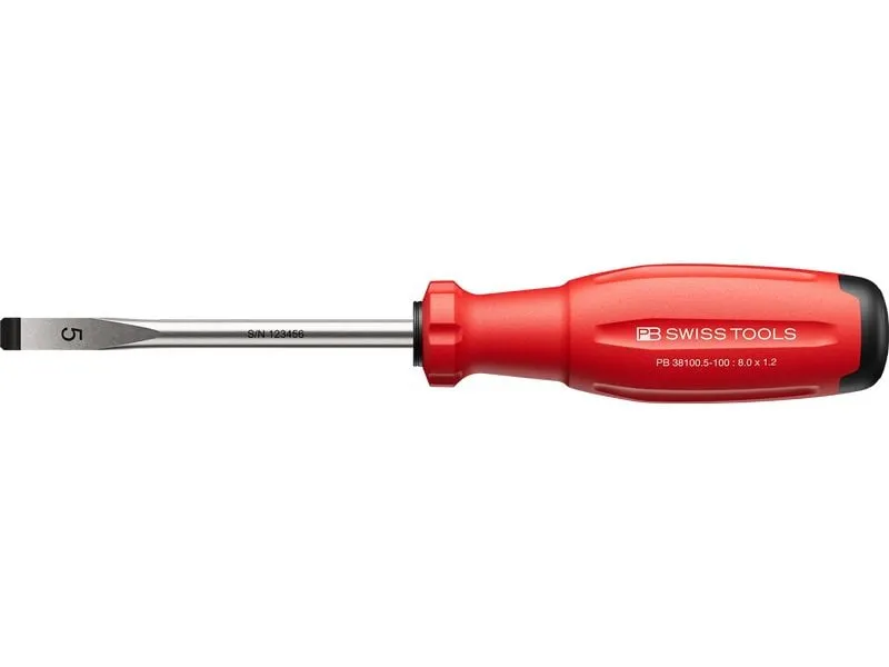 PB Swiss Tools Schlitz-Schraubenzieher SwissGrip Evo 100 mm Schlitz PB Swiss Tools Schlitz-Schraubenzieher SwissGrip Evo 100 mm Schlitz