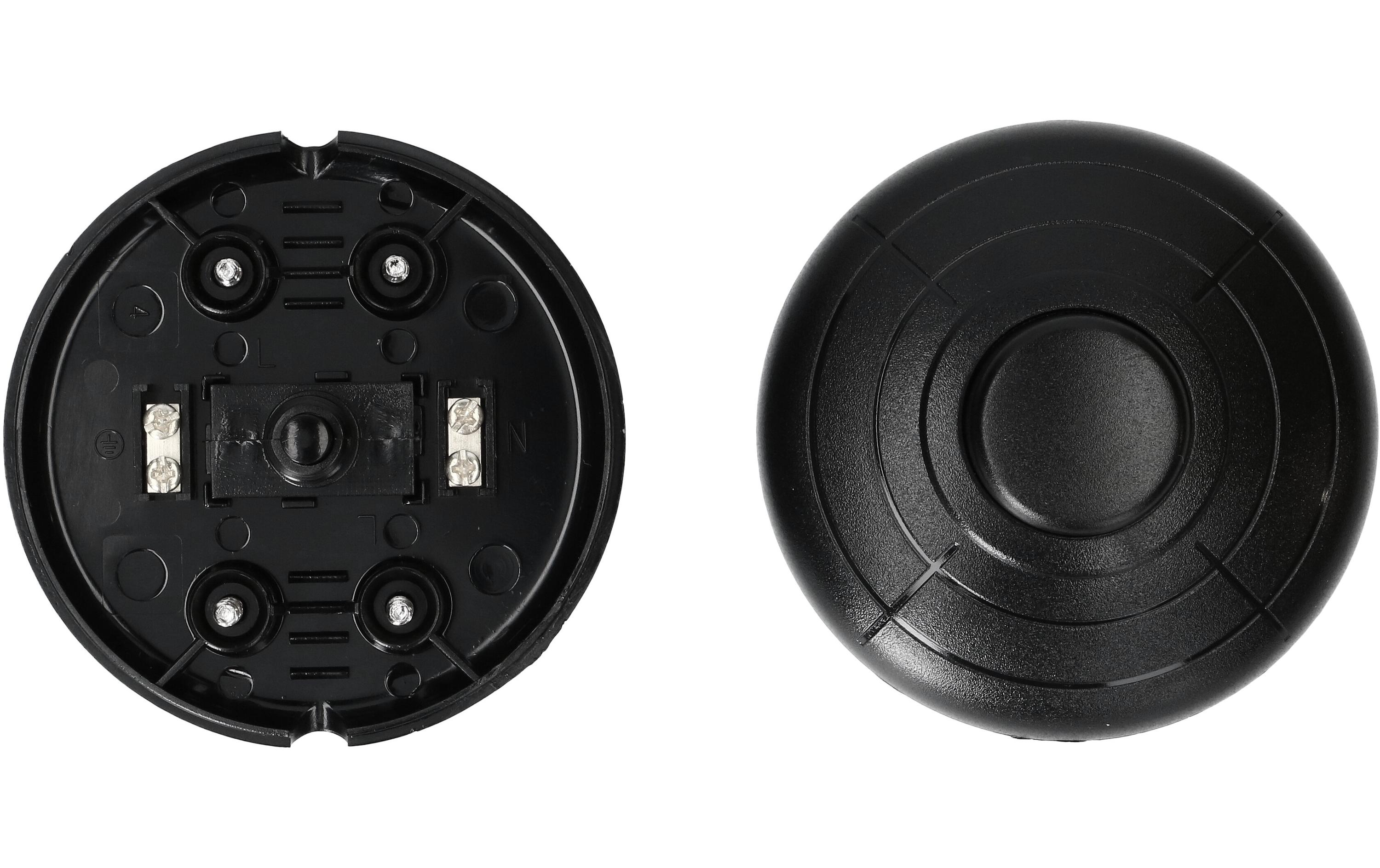 Max Hauri Fusstretschalter 1-Polig 70 mm, Schwarz