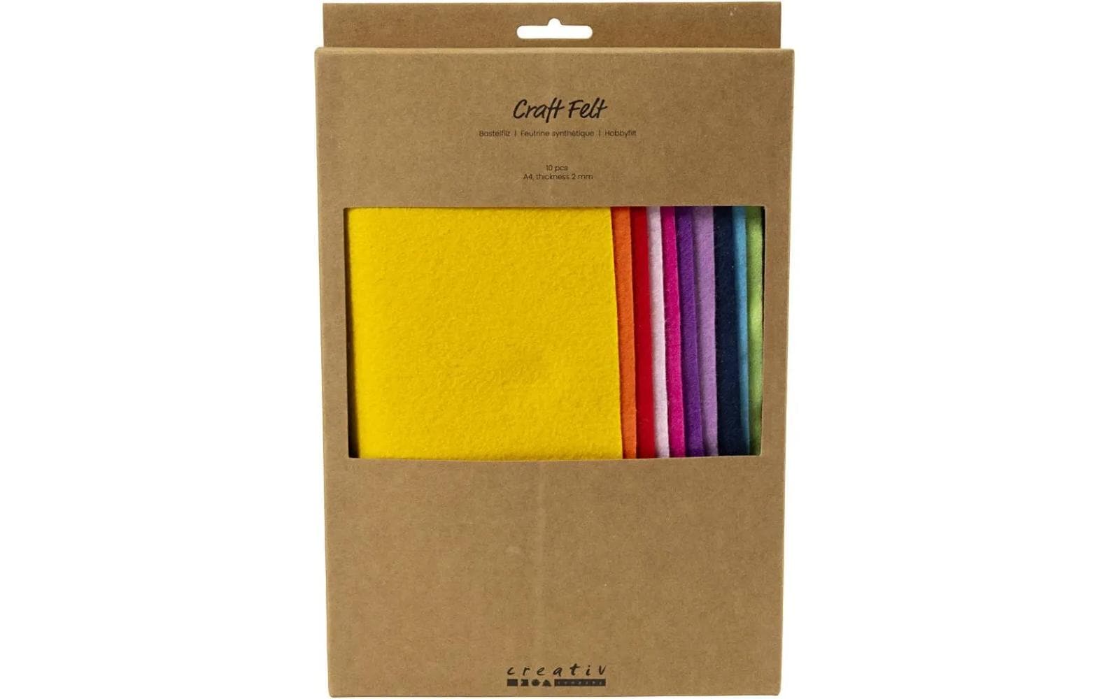 Creativ Company Bastelfilz 10 Stück, Sortiert, Sortierte Farben Creativ Company Bastelfilz 10 Stück, Sortiert, Sortierte Farben