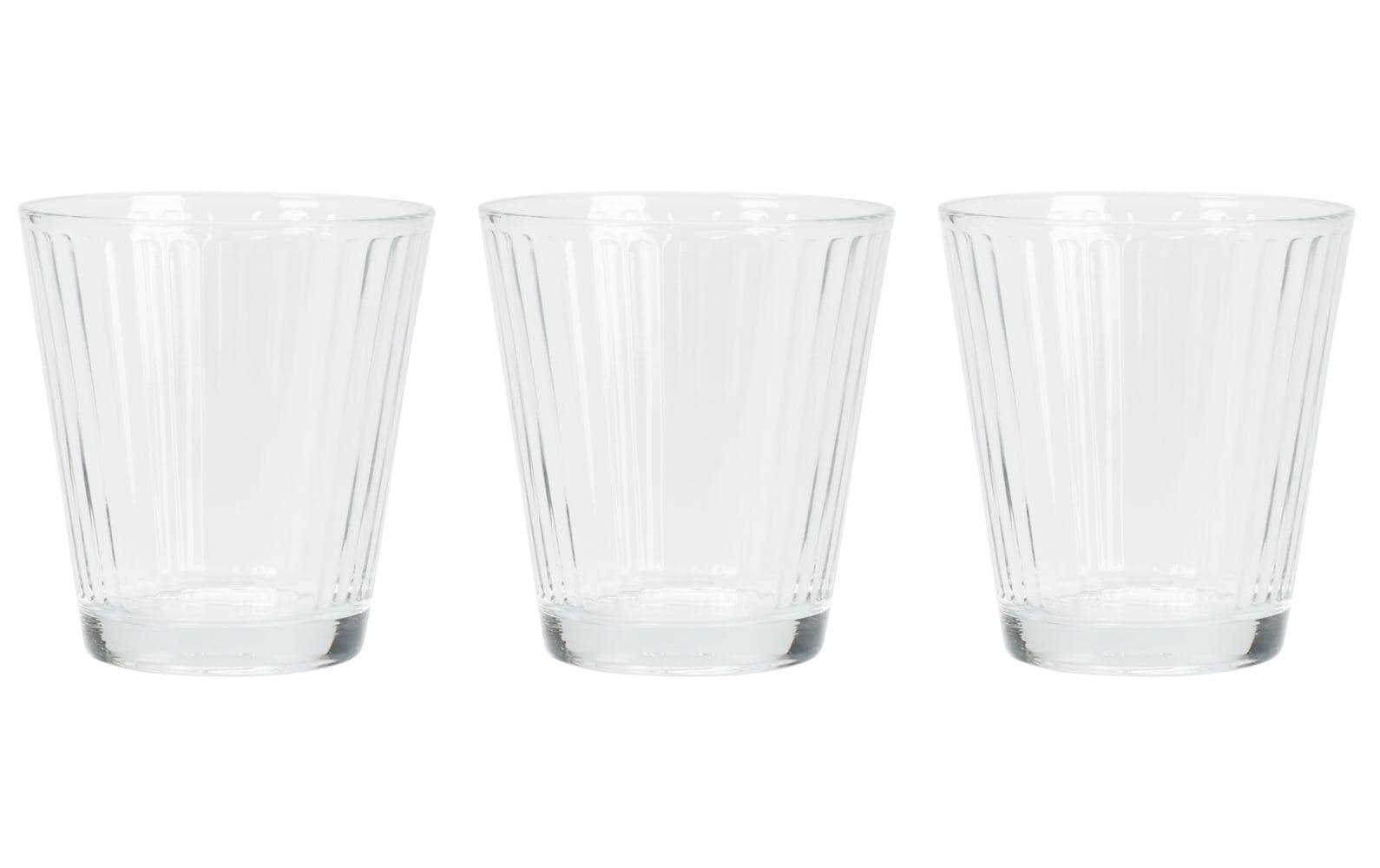 FURBER Trinkglas 230 ml, 3 Stück, Transparent