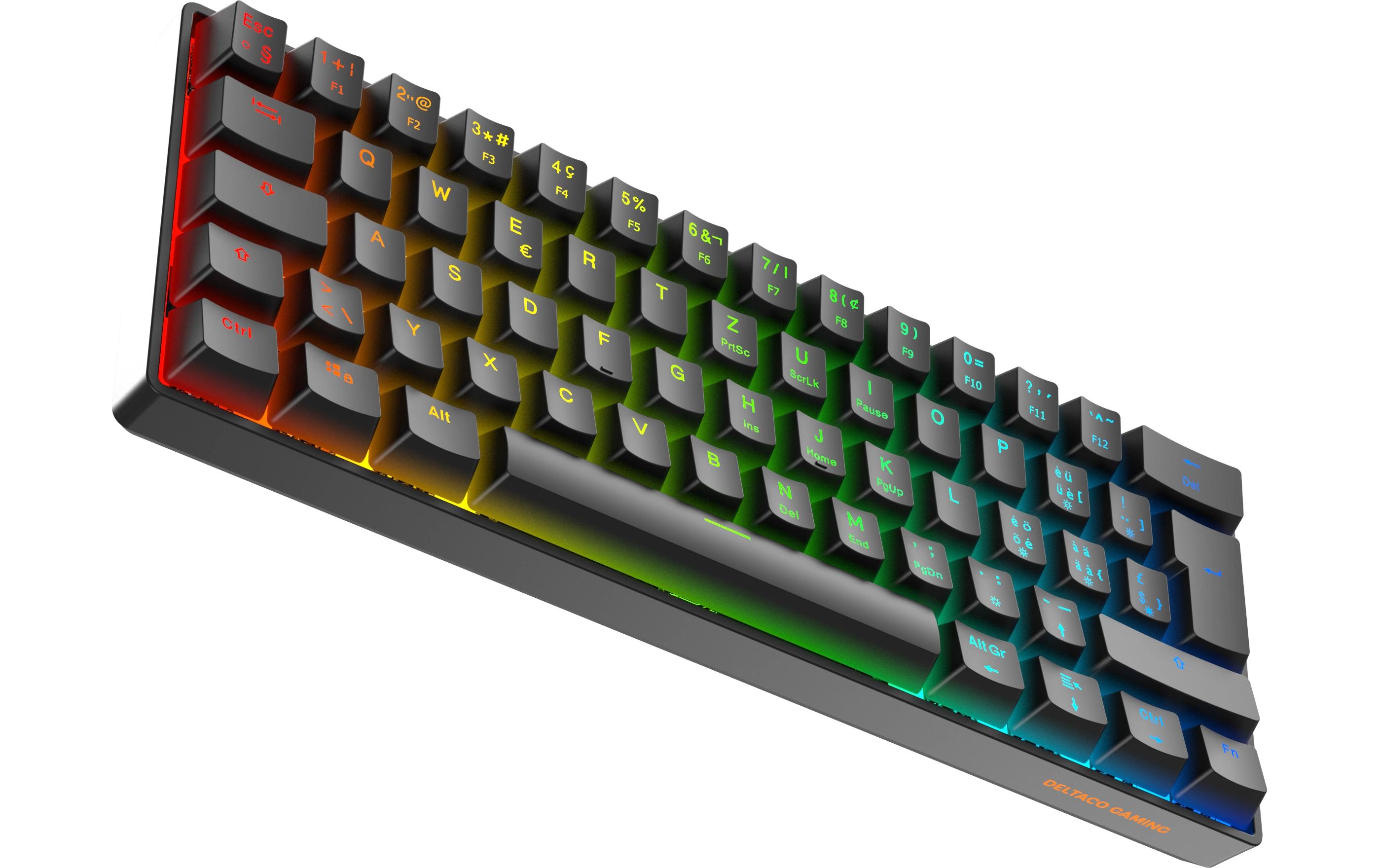 DELTACO Gaming-Tastatur GAM-175-C Hot-Swap Schwarz