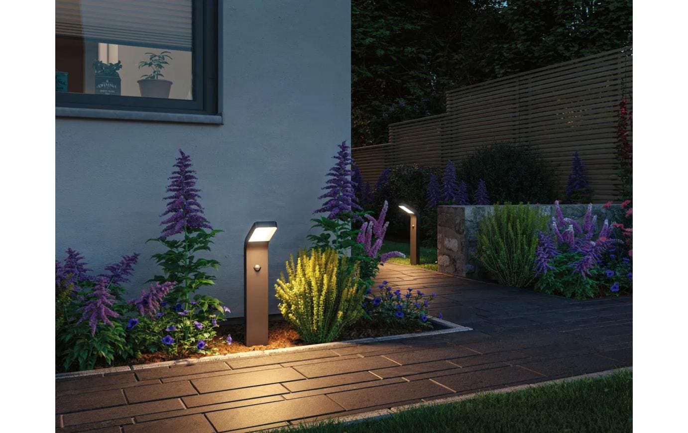 Paulmann Wegeleuchte LED Kulma Dämmerungsgesteuerter Bewegungsmelder