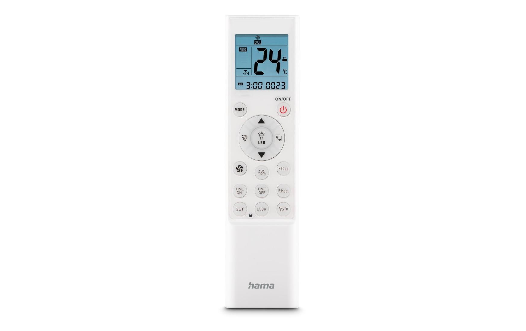 Hama Technics AG Universal-Fernbedienung Infrarot Wandhalter Kunststoff Weiss