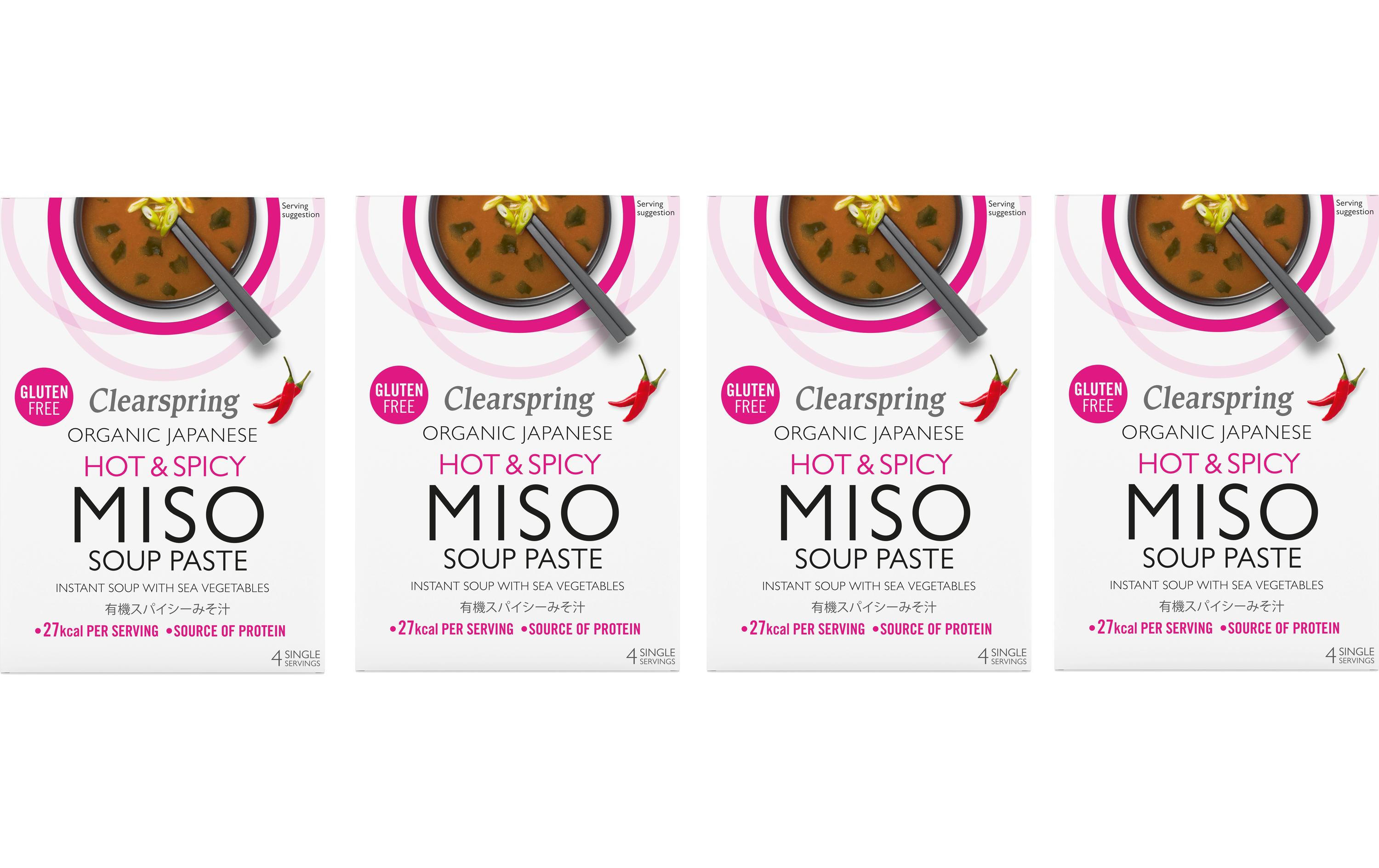 Clearspring Organic Misopaste scharf mit Meeresgemüse 4 x 15 g Clearspring Organic Misopaste scharf mit Meeresgemüse 4 x 15 g