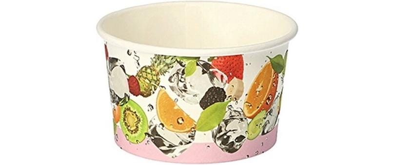 Papstar Eisbecher FRÜCHTE 150 ml 50 Stück, Mehrfarbig
