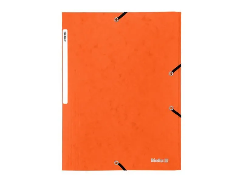 Biella Gummibandmappe A4 Karton, Orange