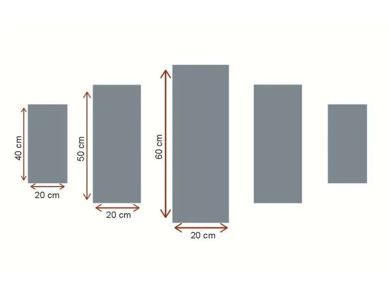 Wallxpert Bild Seesteg 5-teilig, 110 x 60 cm Wallxpert Bild Seesteg 5-teilig, 110 x 60 cm