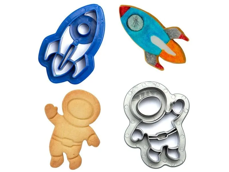 Decora Guetzli-Ausstecher-Set 2 Stück, Weltall Decora Guetzli-Ausstecher-Set 2 Stück, Weltall