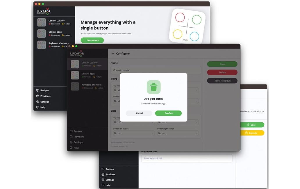 Luxafor Smart Button mit 1.5 m USB-C Kabel