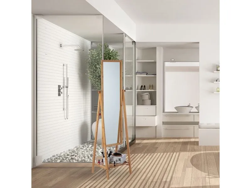 relaxdays Standspiegel 40 x 159.5 cm, Braun relaxdays Standspiegel 40 x 159.5 cm, Braun