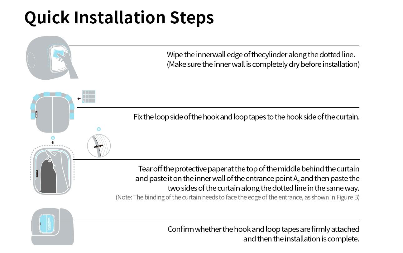 PETKIT Magnetischer Türvorhang