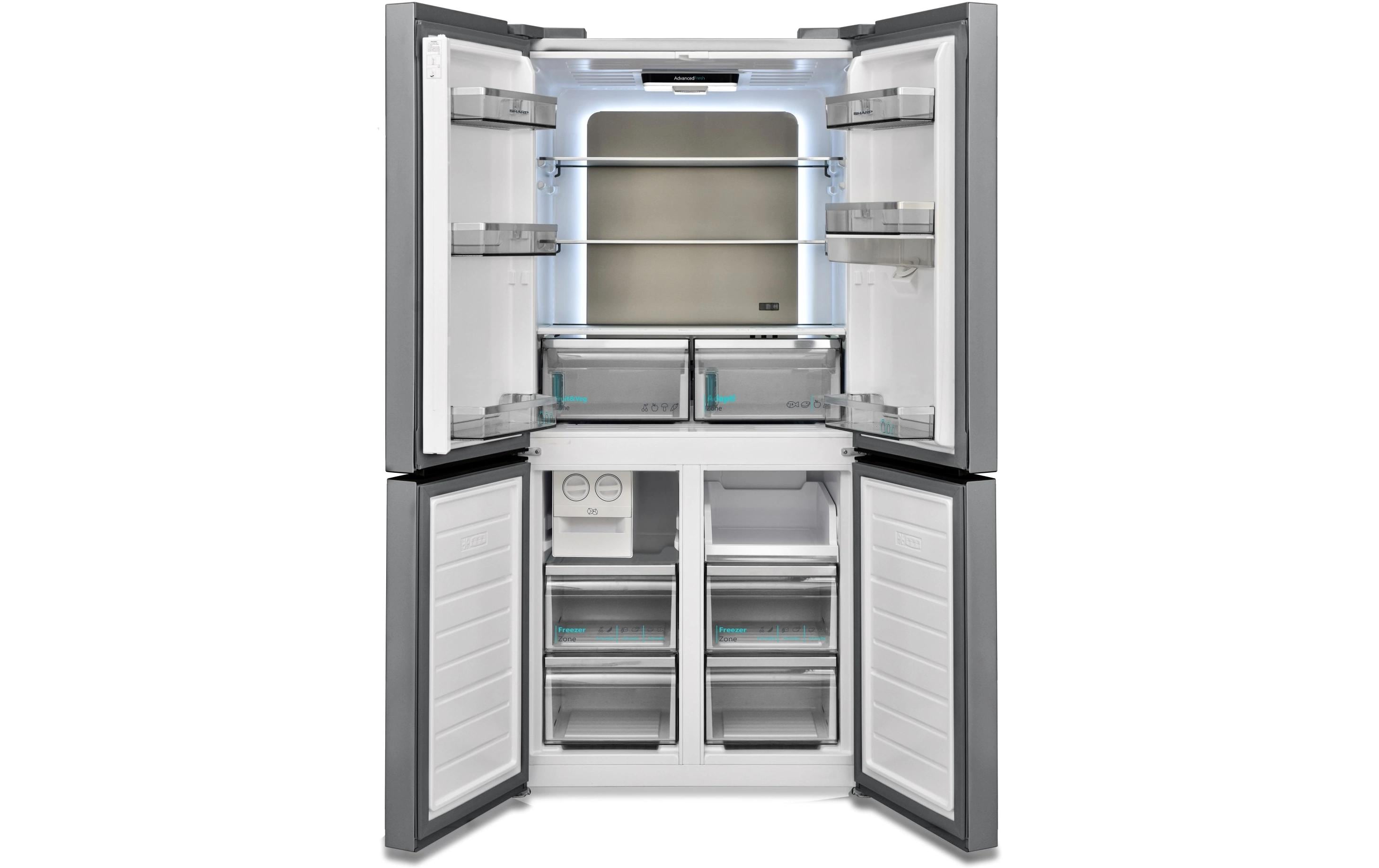 Sharp Foodcenter SJ-NFA35IHDPD Edelstahl Sharp Foodcenter SJ-NFA35IHDPD Edelstahl