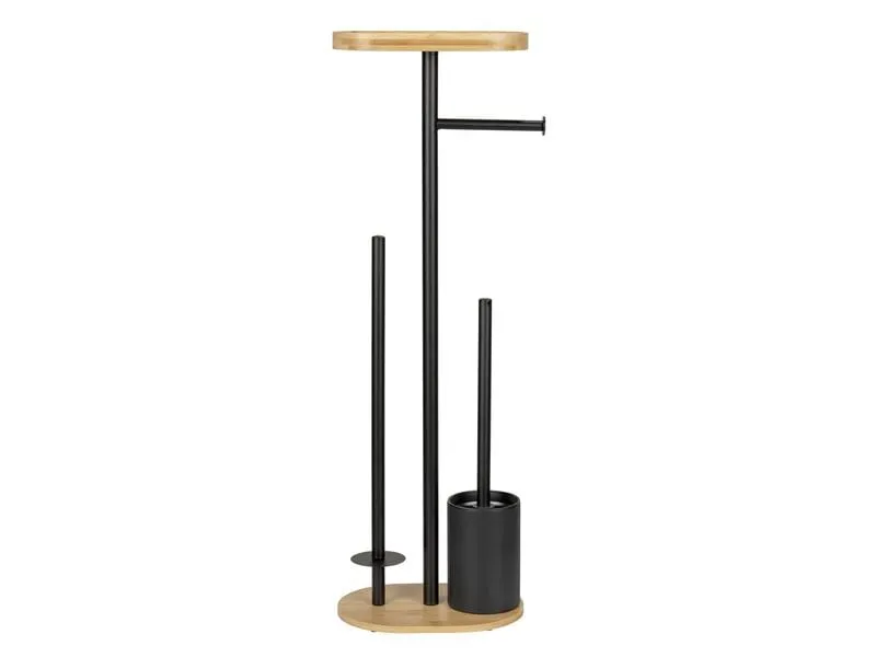 Wenko Toilettengarnitur Pomarolo Braun/Schwarz