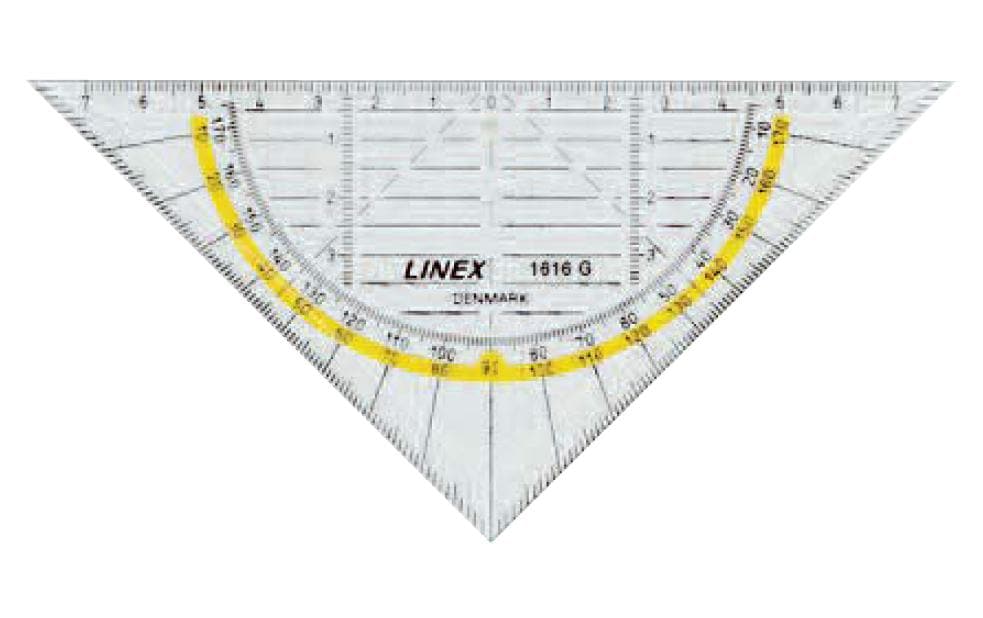 Linex Geodreieck/Dreieck 16 cm
