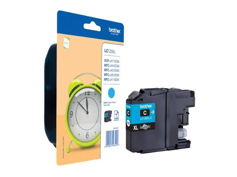 Brother Tinte LC-125XLC Cyan Brother Tinte LC-125XLC Cyan