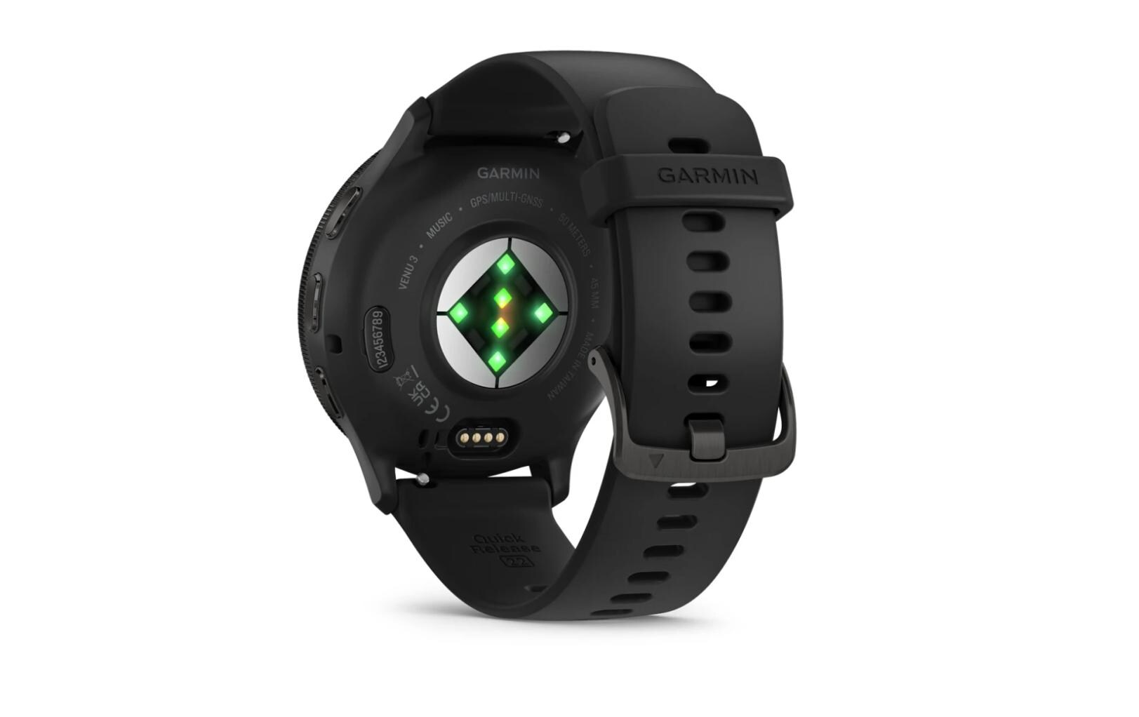 GARMIN Sportuhr Venu 3 Schwarz / Schiefergrau