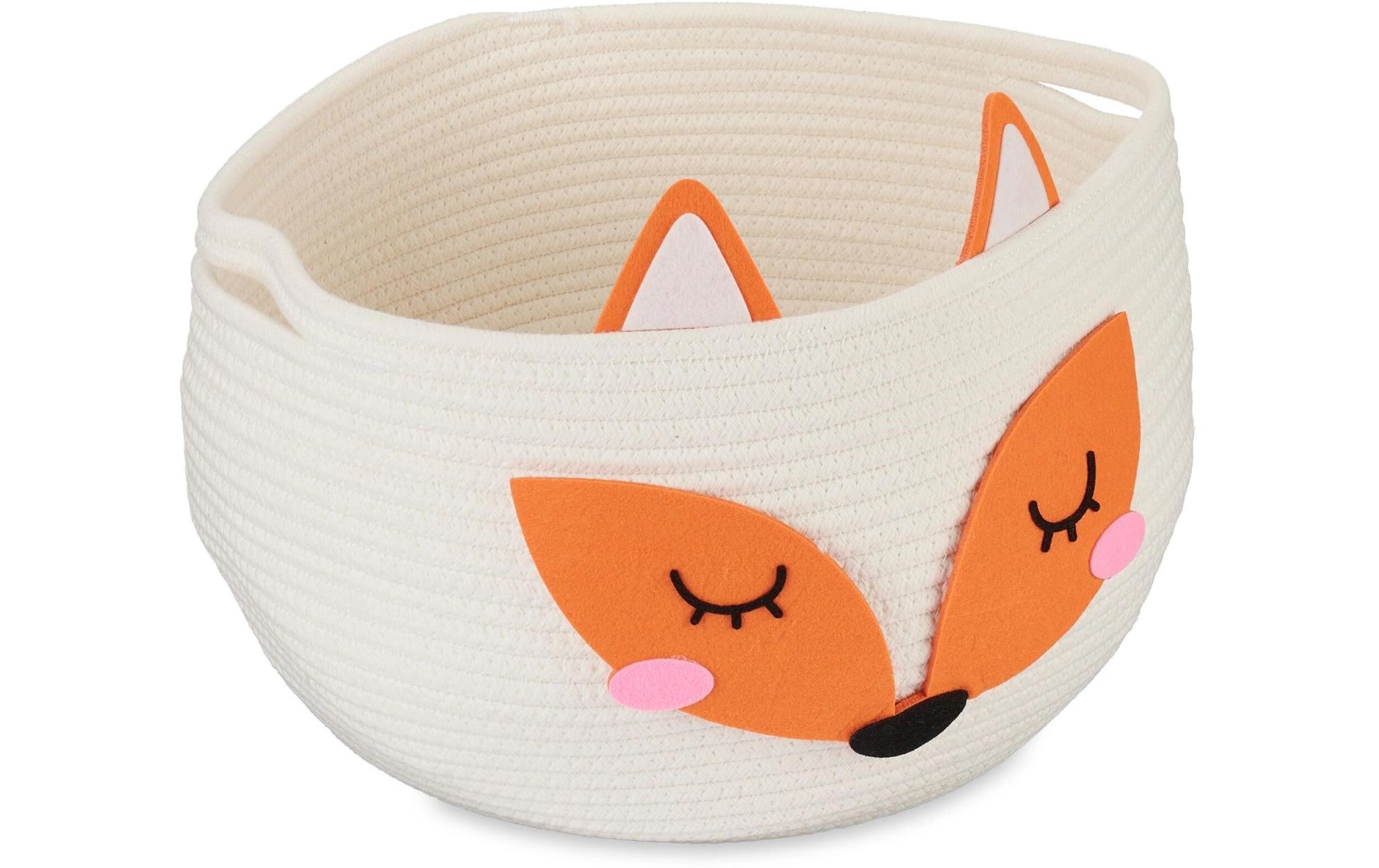 relaxdays Spielzeugkorb Filz Fuchs relaxdays Spielzeugkorb Filz Fuchs