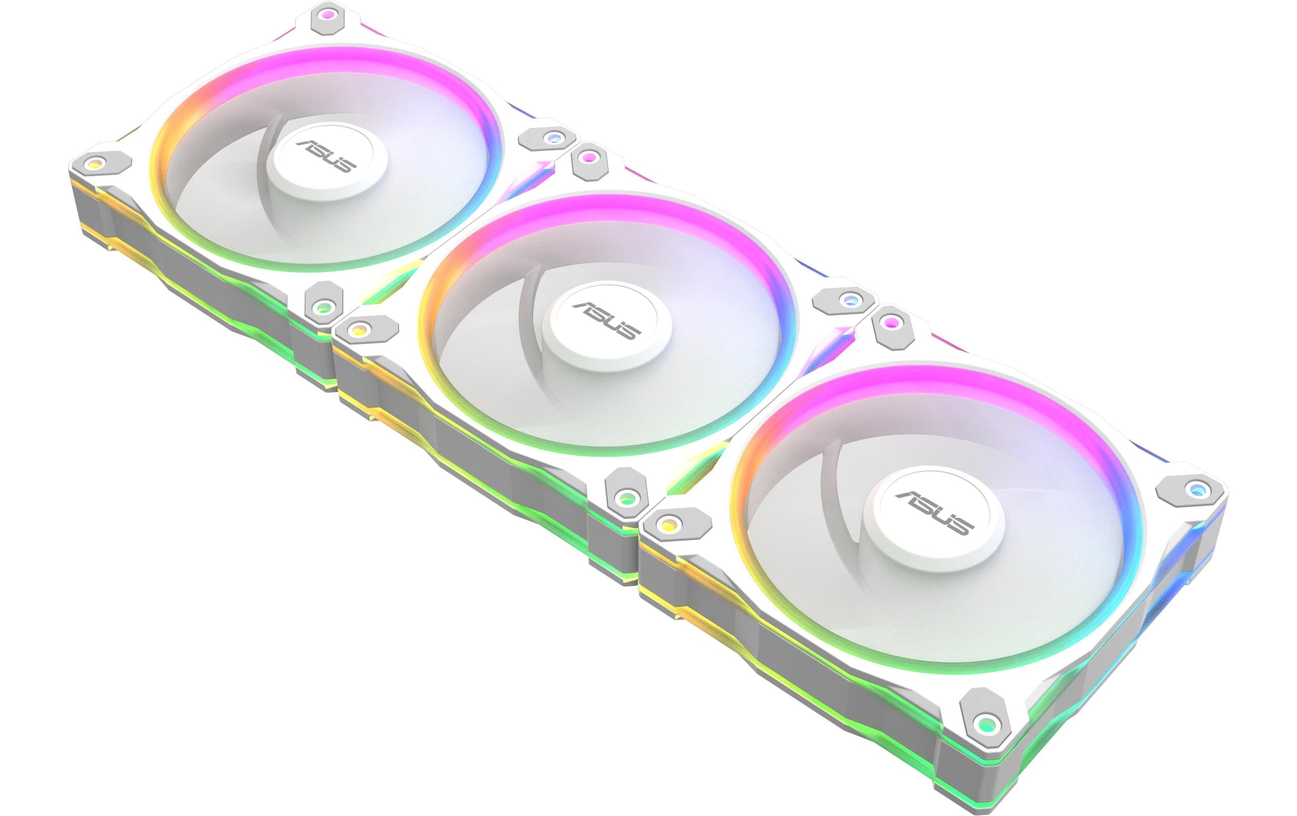 ASUS PC-Lüfter Prime MR120 Fan ARGB Reverse 3 in 1 Weiss