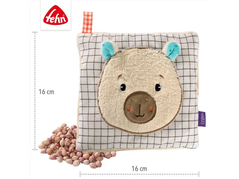 fehn Wärmekissen Capybara, Beige / Braun, 16 x 16 cm