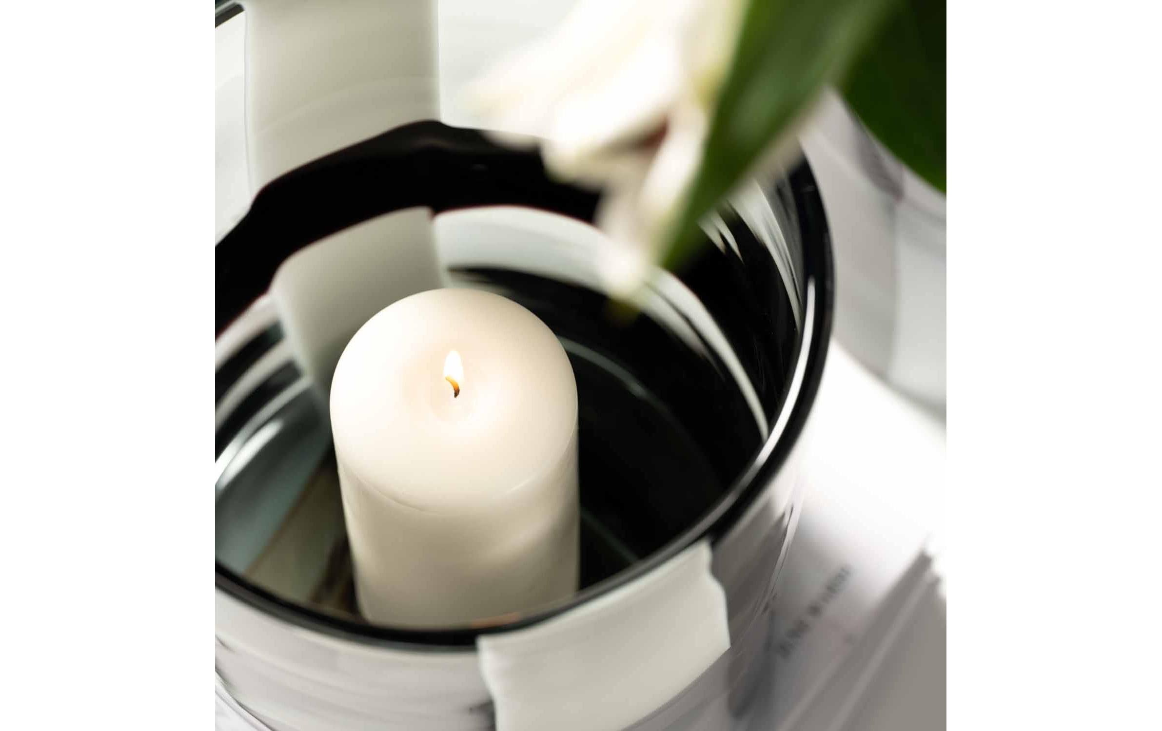 Leonardo Vase Banda Nera 26 cm, Schwarz