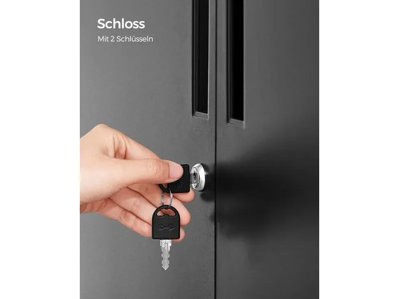Songmics Aktenschrank 80 x 40 x 90 cm Songmics Aktenschrank 80 x 40 x 90 cm