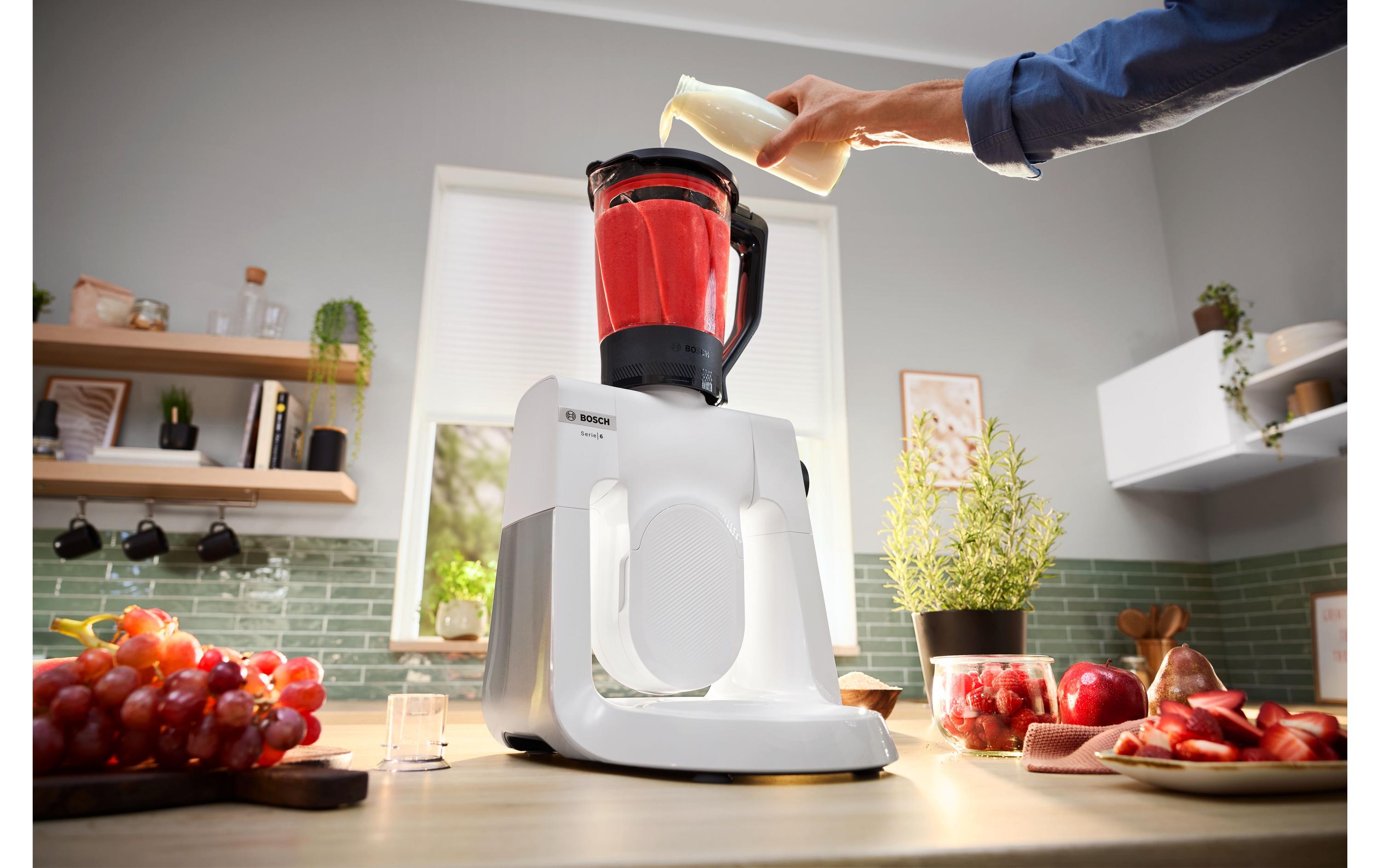 Bosch Küchenmaschine Serie 6 MUMS6EW22 Edelstahl/Weiss