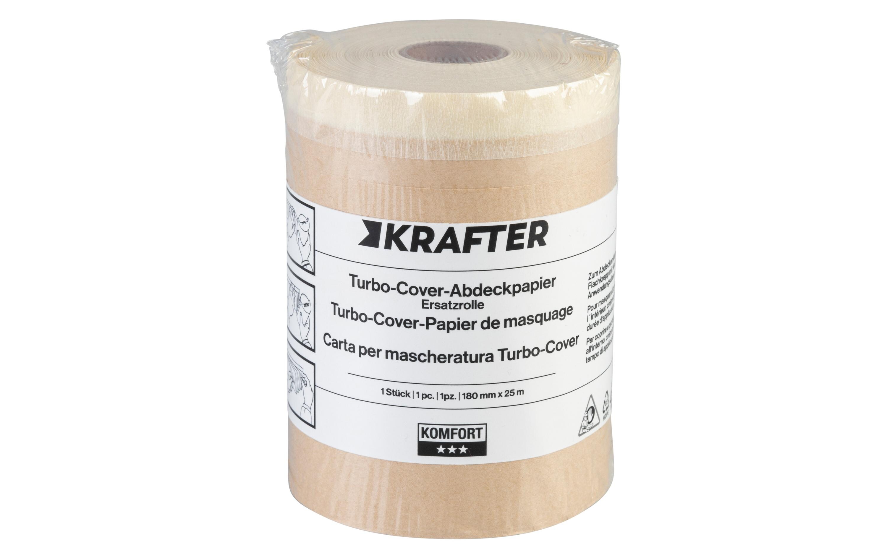 Krafter Abdeckpapier Turbo Cover KOMFORT 18 cm x 25 m