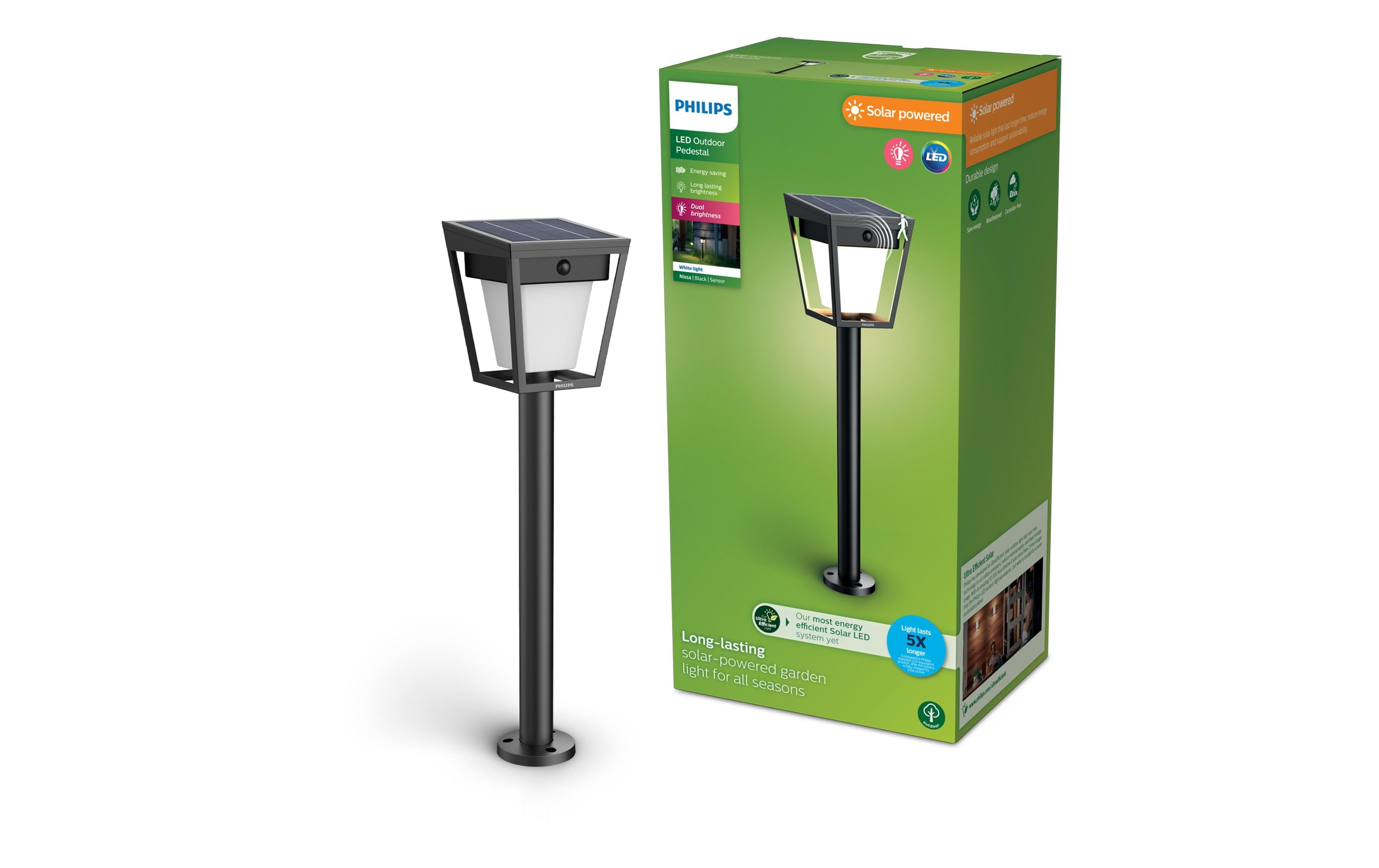Philips Nissa Sockel Solar UE 3000K schwarz