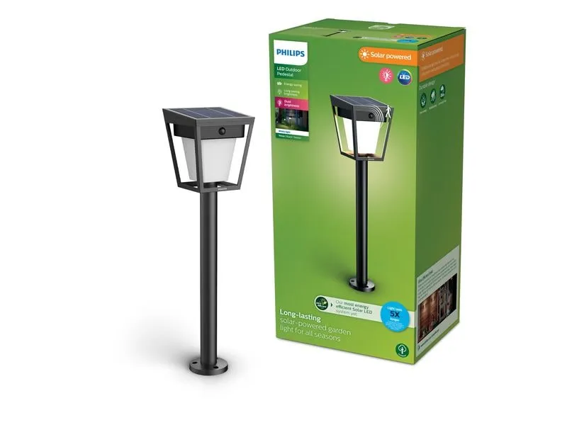 Philips Nissa Sockel Solar UE 3000K schwarz Philips Nissa Sockel Solar UE 3000K schwarz