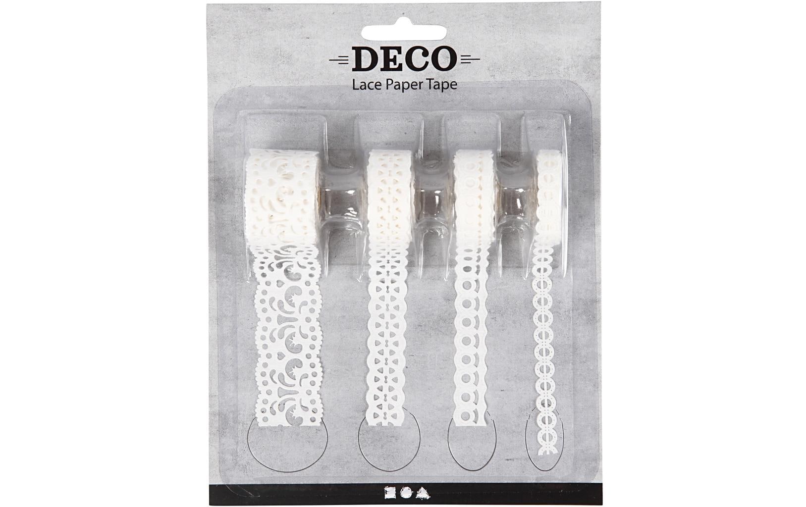 Creativ Company Deko-Klebeband Weiss, 4 Rollen Creativ Company Deko-Klebeband Weiss, 4 Rollen