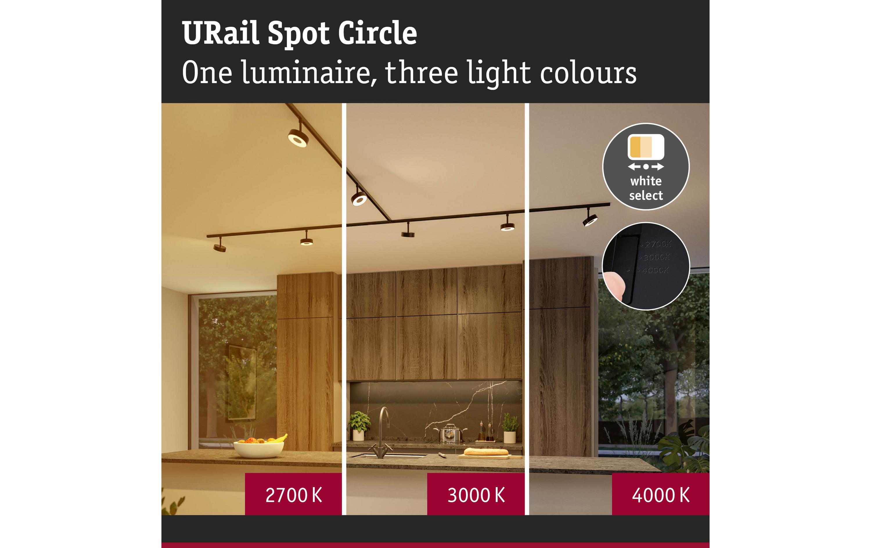 Paulmann URail Schienenspot Circle dimmbar 230 V Schwarz Paulmann URail Schienenspot Circle dimmbar 230 V Schwarz