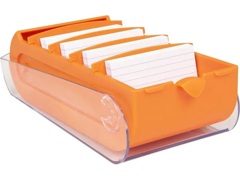 Biella Karteibox Bunny A7 100 Karten, Orange Biella Karteibox Bunny A7 100 Karten, Orange