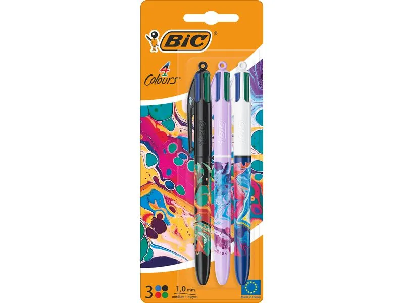 BIC 4 Colours Decor Botanical Medium (M); 1.0 mm, Mehrfarbig BIC 4 Colours Decor Botanical Medium (M); 1.0 mm, Mehrfarbig