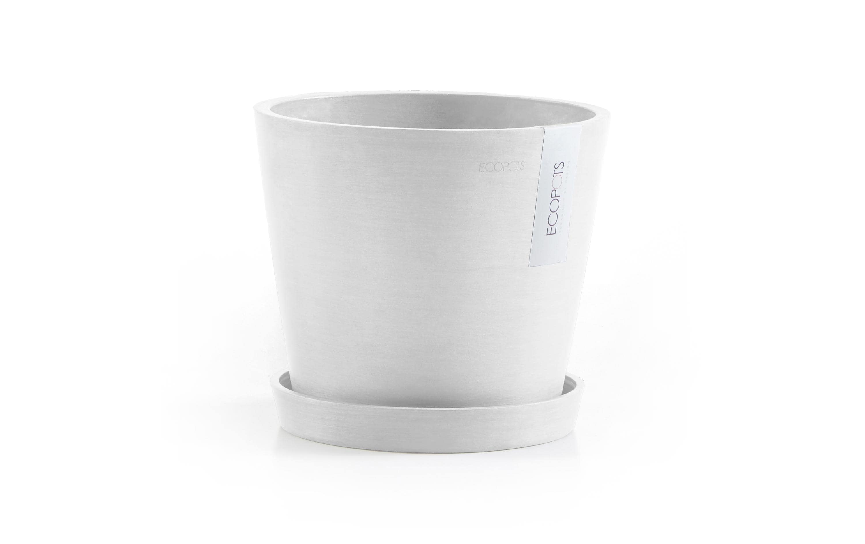 Ecopots Pflanzentopf Amsterdam 20, Weiss