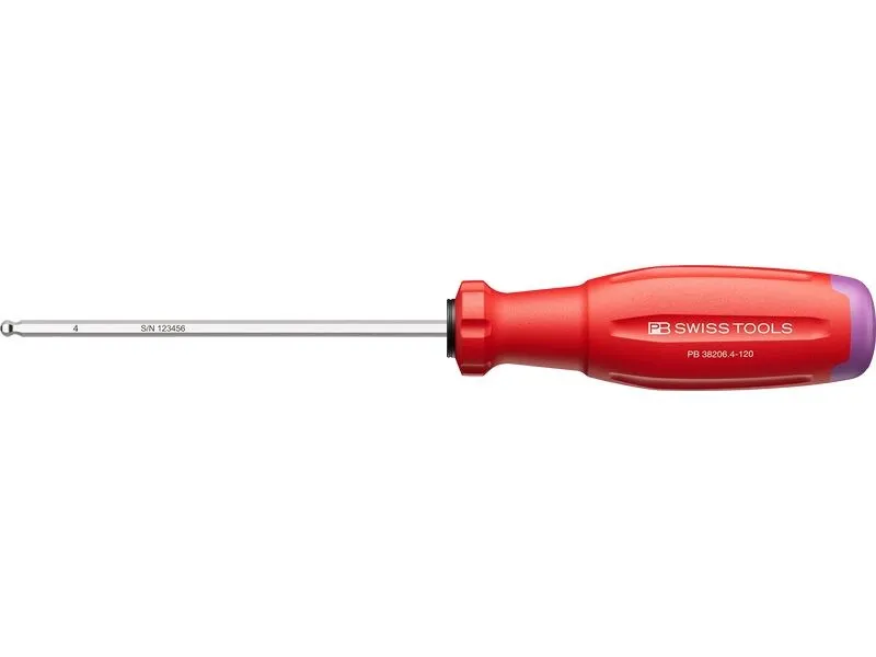 PB Swiss Tools Innensechskant-Schraubenzieher 38206 HEX 4 rot PB Swiss Tools Innensechskant-Schraubenzieher 38206 HEX 4 rot