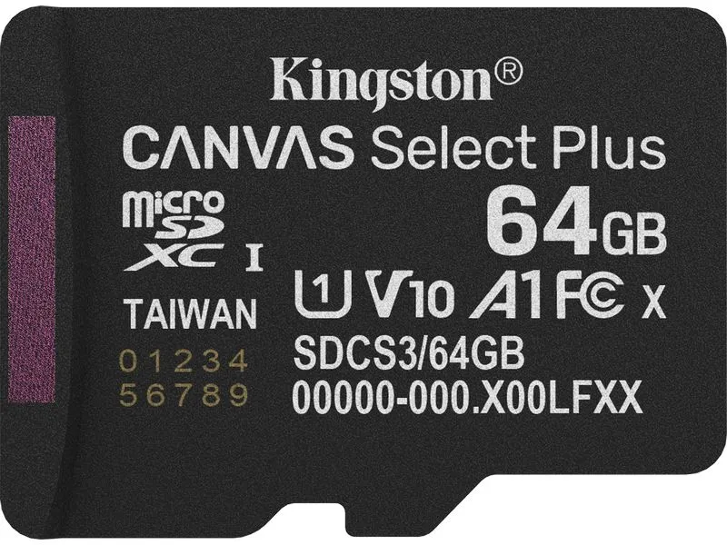 Kingston microSDXC-Karte Canvas Select Plus Gen3 64 GB Kingston microSDXC-Karte Canvas Select Plus Gen3 64 GB