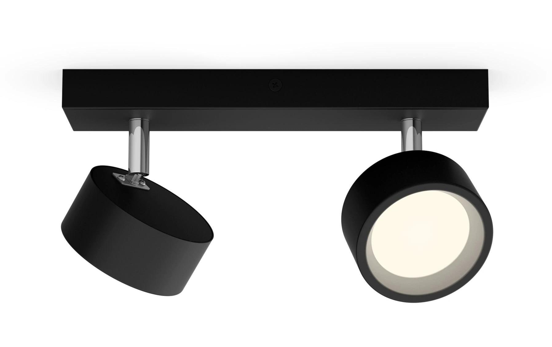 Philips Aufbauspot Bracia 2 x 5.5W 2700K Schwarz