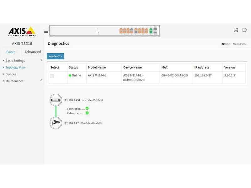 Axis PoE+ Switch T8508 8 Port Axis PoE+ Switch T8508 8 Port