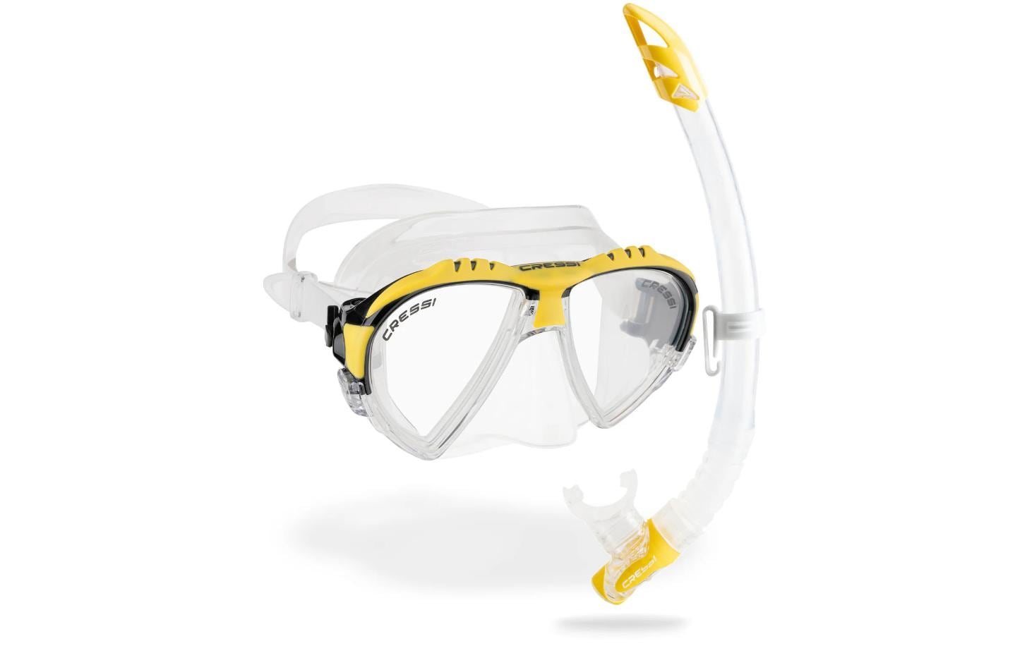CRESSI Matrix + Gamma Snorkel Combo Clear/Yellow