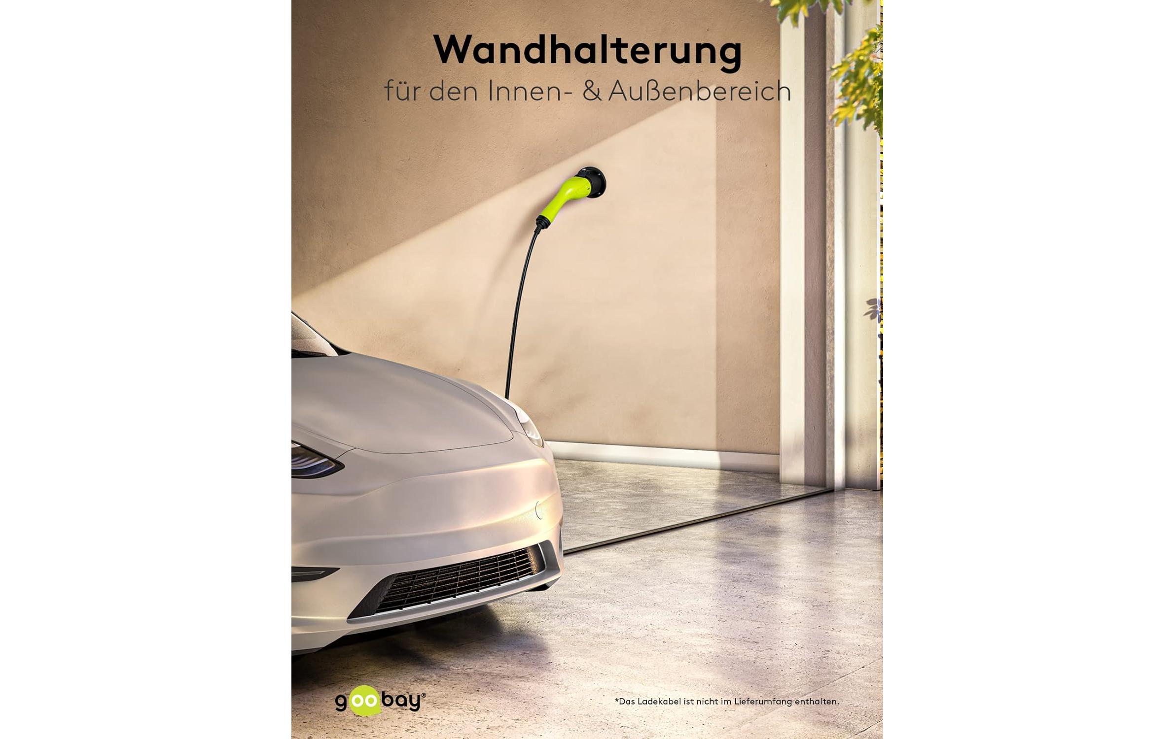 Goobay Wandhalterung für Ladekabel Typ-2