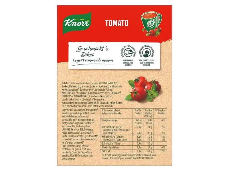 Knorr Quick Soup Tomato 3 Portionen Knorr Quick Soup Tomato 3 Portionen