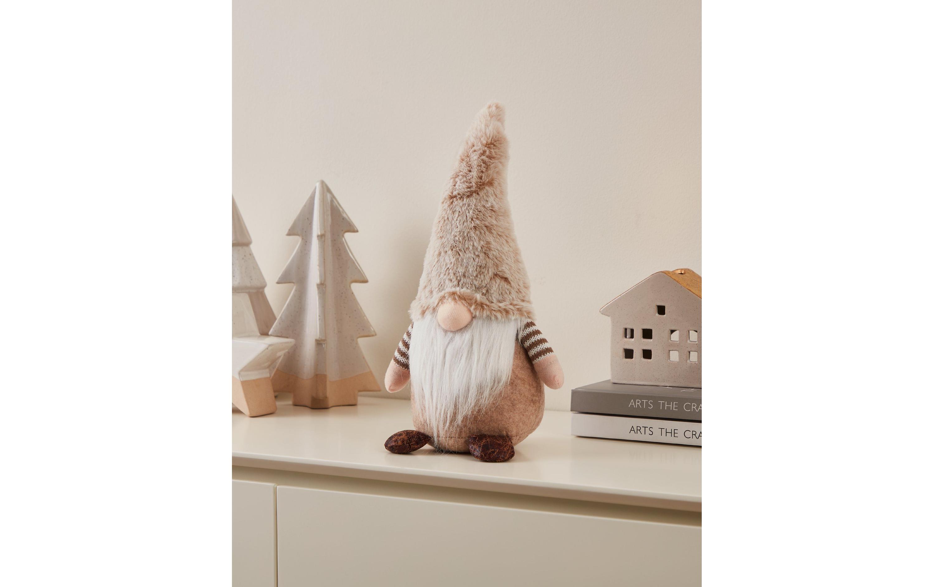 EGLO Weihnachtsfigur Ikara 35 cm, Beige/Weiss