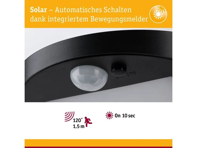 Paulmann Wegeleuchte Solar LED Ryse Bewegungsmelder Paulmann Wegeleuchte Solar LED Ryse Bewegungsmelder
