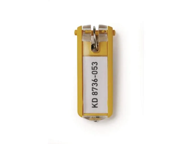 DURABLE Schlüsselanhänger 6 Stück, Gelb DURABLE Schlüsselanhänger 6 Stück, Gelb