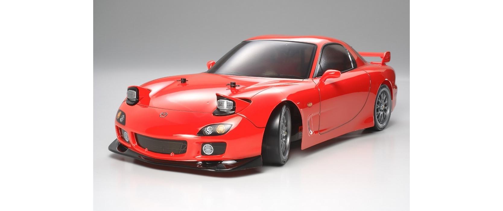 Tamiya Karosserie Mazda RX-7, unlackiert, 195 mm, 1:10 Tamiya Karosserie Mazda RX-7, unlackiert, 195 mm, 1:10