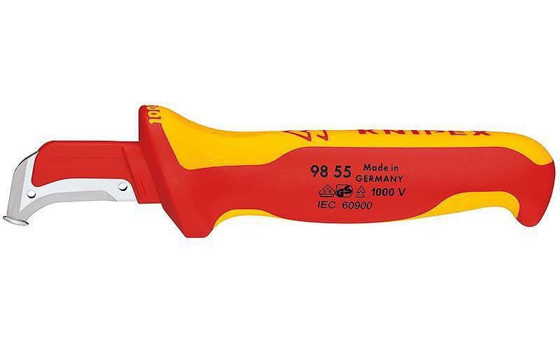 Knipex Abmantelungsmesser 180 mm mit Gleitschutz